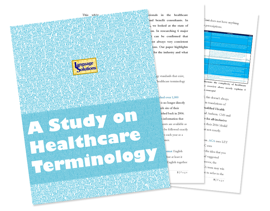 A Study on Healthcare Terminology