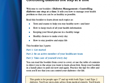 Image of Health Literacy Book - What's Inside Page