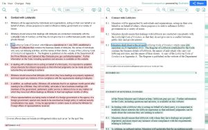 A screenshot of a PDF comparison from Draftable